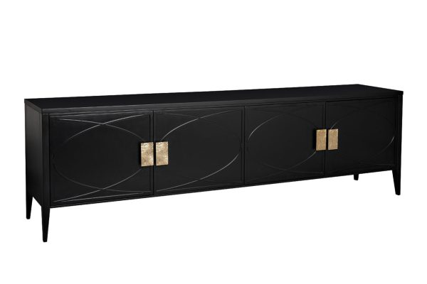 151SV-00005 Тумба под TV черная 200*60*40см — изображение 2