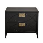 151SV-00008 Тумба прикроватная черная 60*50*40см
