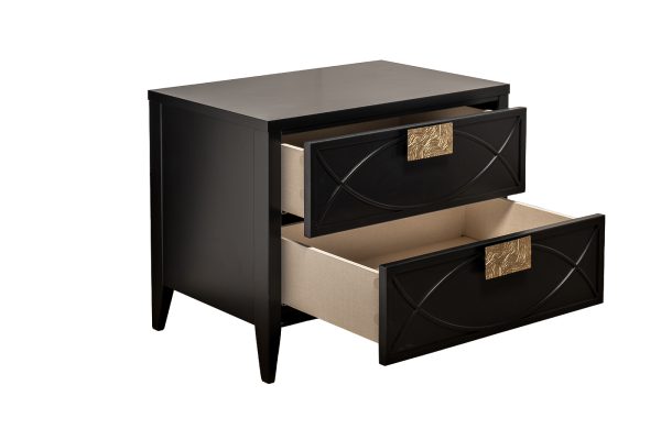 151SV-00008 Тумба прикроватная черная 60*50*40см — изображение 3