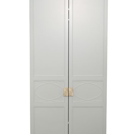 151SV-00009 Шкаф двухдверный бежевый 230*100*58см