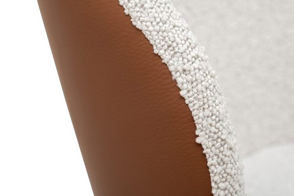 160kd-80070-stul-obedennyj-jekokozha-kremovyjterrakota-635483sm-2 160KD-80070 Стул обеденный, экокожа кремовый/терракота 63*54*83см — изображение 3