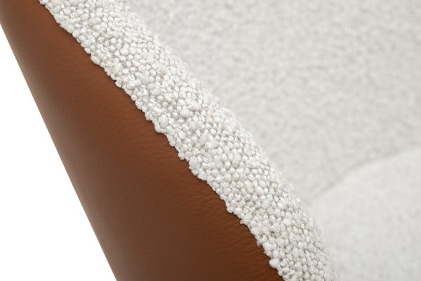 160kd-80070-stul-obedennyj-jekokozha-kremovyjterrakota-635483sm-4 160KD-80070 Стул обеденный, экокожа кремовый/терракота 63*54*83см — изображение 5