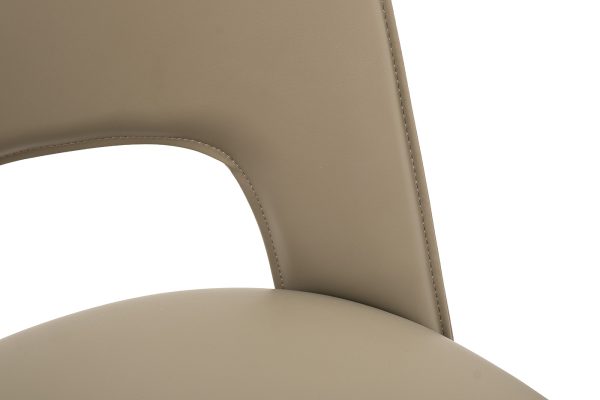 163YH-06574 Стул обеденный экокожа бежевый+бронза 47*52*87см — изображение 3