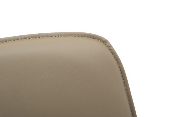 163YH-06574 Стул обеденный экокожа бежевый+бронза 47*52*87см — изображение 5