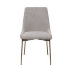 163YH-06963 Стул обеденный белый+бронза 49*61*87см