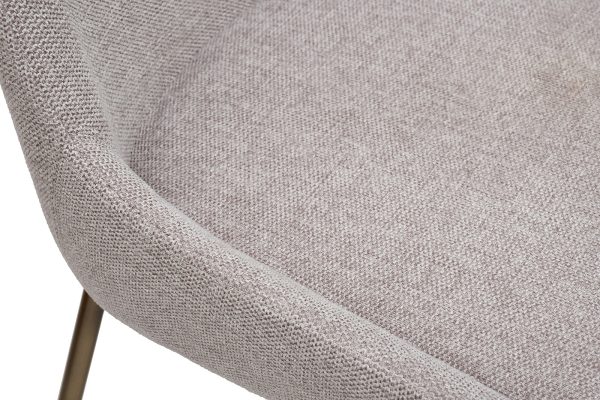 163YH-06963 Стул обеденный белый+бронза 49*61*87см — изображение 3