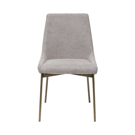 163YH-06963 Стул обеденный белый+бронза 49*61*87см