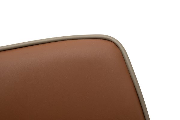 163YH-16995 Стул барный экокожа терракота/бежевый  55*44*103см — изображение 5