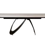 169DT-92055 Стол обеденный раскл.керам.столешница 160(40+40)*90*76см