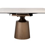 169DT-93033 Стол обеденный раскл. керам.столешница 90(30+30)*150*75/77см