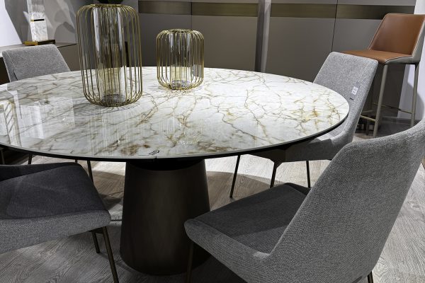 169DT-93033 Стол обеденный раскл. керам.столешница 90(30+30)*150*75/77см — изображение 5