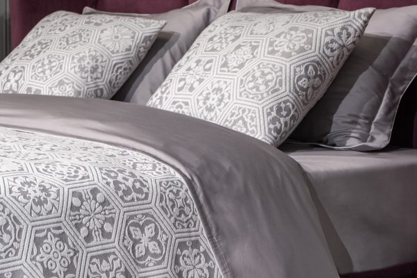 16AMR-MTS180230-POKR SER Покрывало Ажур серое 180*230 — изображение 3