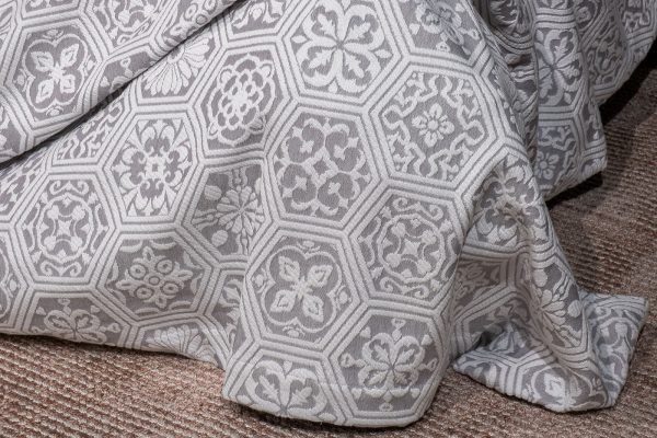 16AMR-MTS180230-POKR SER Покрывало Ажур серое 180*230 — изображение 5