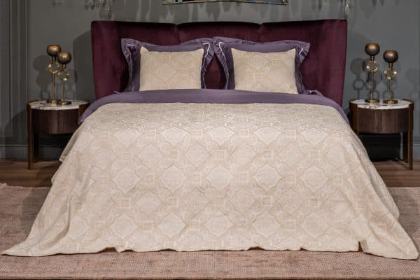 16AMR-NS240260-POKR BEG Покрывало Тиара беж 240*260