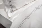 175SMR-17502 Комплект постельного белья с вышивкой Арктик, серый, Двуспальный кинг сайз (220*240) — изображение 5