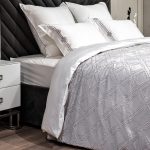 177HON-19230 Покрывало Квадро серое 180*230