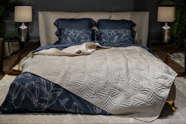 177HON-60230 Покрывало Флора кремовое 180*230 — изображение 2