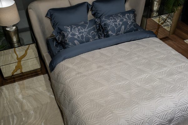 177HON-60230 Покрывало Флора кремовое 180*230 — изображение 4