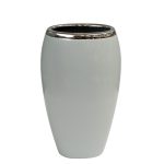 18H2373M- SER Ваза керамическая серая d15*24см