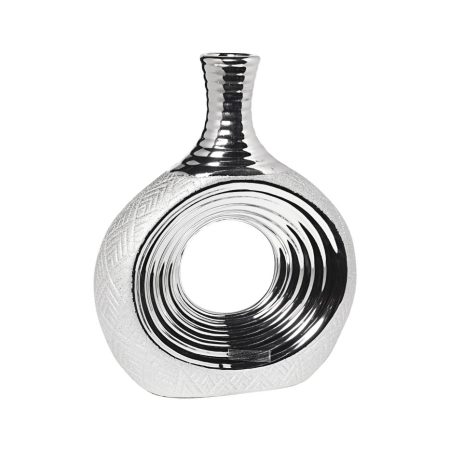 18H2409-19 Ваза серебристая 26*7*31см