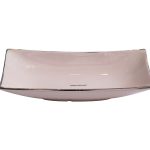 18H3049-ROS  Блюдо декоративное розовое 30*15*6см