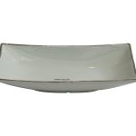 18H3049-SER Блюдо декоративное серое 30*15*6см