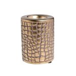 18H6112-GL Подсвечник керамический золотистый d7*10см