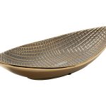 18H7922L-GL  Блюдо декоративное с золотым декором 37*17*см