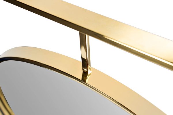 19-OA-5892 Зеркало золотое 80х80 см — изображение 2