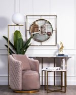 19-OA-5892 Зеркало золотое 80х80 см — изображение 5