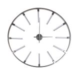 19-OA-6157SL Часы настенные круглые цвет серебро d91см