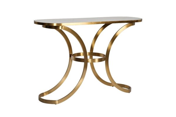 19-oa-6431-konsol-so-stekl.-stoleshnicej-pod-mramor-1294085sm-1 19-OA-6431 Консоль со стекл. столешницей под мрамор 129*40*85см — изображение 2