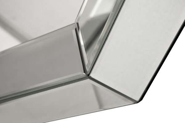 19-OA-8171 Зеркало декоративное в серебристой раме 76*101см — изображение 2