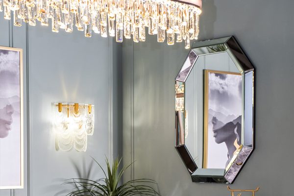 19-OA-8171 Зеркало декоративное в серебристой раме 76*101см — изображение 5