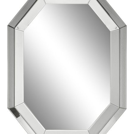 19-OA-8171 Зеркало декоративное в серебристой раме 76*101см