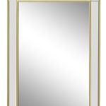 19-OA-8172 Зеркало прямоугольное отделка цвет золото 74*104см