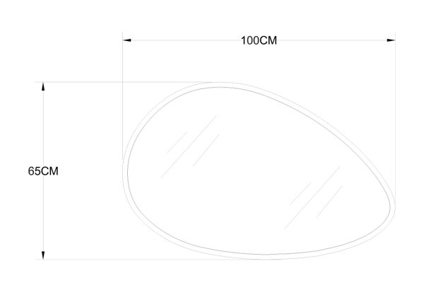 19-OA-9114 Зеркало в металл. раме золотого цвета с подсветкой LED 65*100см — изображение 5