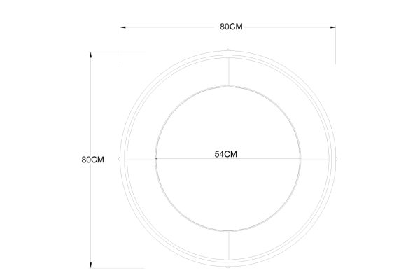 19-oa-9128-zerkalo-krugloe-v-metall.-rame-zolotogo-cveta-d80sm-1 19-OA-9128 Зеркало круглое в металл. раме золотого цвета d80см — изображение 2