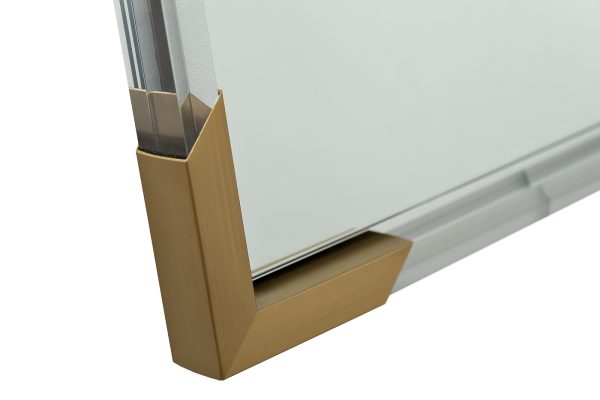 19-OA-9144  Зеркало прямоугольное с золотыми вставками 61*92см — изображение 2