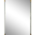 19-OA-9144  Зеркало прямоугольное с золотыми вставками 61*92см