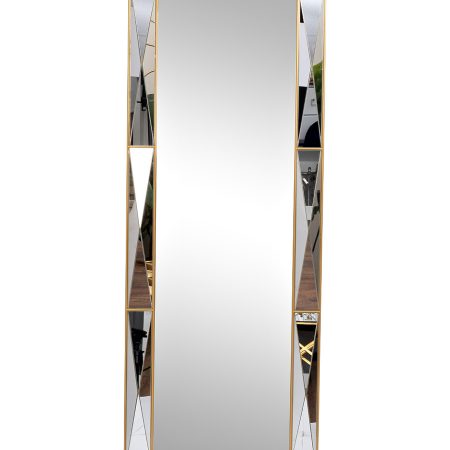 19-OA-9186 Зеркало с фактурной зеркальной отделкой 60*160см