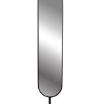 19-OA-9889 Зеркало напольное овальное рама черная d35*169см