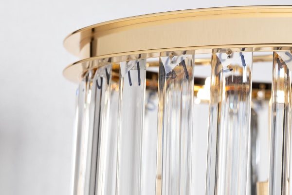 20MD3231-3G Светильник потолочный стекло/золото d40*61см — изображение 2