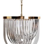 20MD3279-6G Светильник потолочный стекло/золото d54*64см