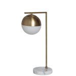 22-88228 Лампа настольная металл цвет золото d45*55см