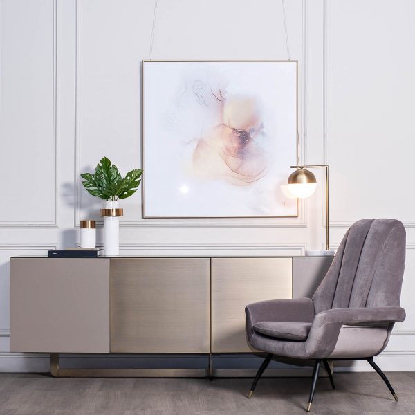 22-88228 Лампа настольная металл цвет золото d45*55см — изображение 4