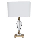 22-88232 Лампа настольная плафон белый h66см