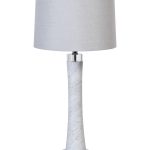 22-88690 Лампа настольная плафон белый d.35*76см