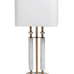 22-89158 Лампа настольная плафон белый Н.85см