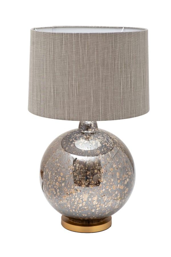 22-89270 Лампа настольная плафон бежевый d42*h73см